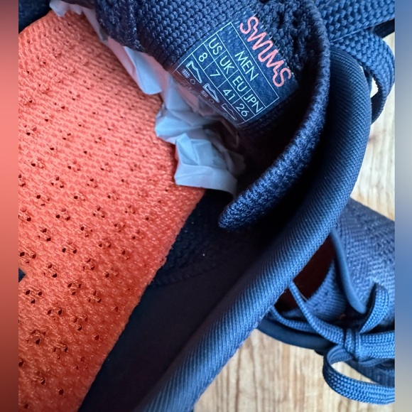 Swims Mens Breeze Tennis Washable Knit Sneaker US 8 | EU 41 Navy/White - Picture 5 of 8